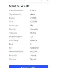 Lancia ypsilon 1.200 benzina