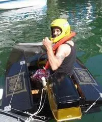 Idroplano riproduzione in legno barca da corsa Idroplano riproduzione in legno barca da corsa