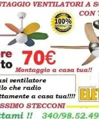 Lampadari applique e plafoniere Montaggio Roma