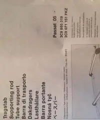 Barre portatutto passat originali NUOVE - Savona