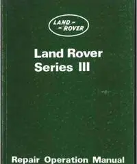 Manuale originale Land Rover III° Serie - Narni Manuale originale Land Rover III° Serie - Narni