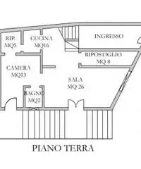 Casa indipendente su tre piani