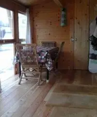 vendo casa mobile con veranda in legno a polsa di brentonico
