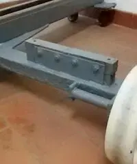 carrello barca artigianale per scalo o alaggio fino 4,5 mt