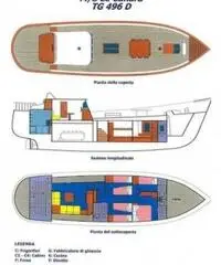 barca a vela ALTRO Motorsailer anno 1949 lunghezza mt 21