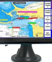 GPS navigatore nautico plotter cartografico display colori 7,0