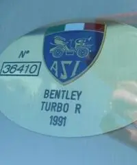 BENTLEY Turbo R ASI TARGA ORO CONSERVATA rif. 7113242 BENTLEY Turbo R ASI TARGA ORO CONSERVATA rif. 7113242