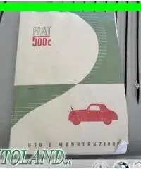 FIAT 500 GIARDINETTA C*ASI*LIBRETTO USO E MANUTENZIONE ORIG rif. 7177205 FIAT 500 GIARDINETTA C*ASI*LIBRETTO USO E MANUTENZIONE ORIG rif. 7177205