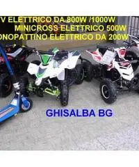 minicross elettrico da 500W bianco verde