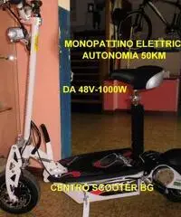Mini scooter per bambini a scoppio 2T rosso bianco