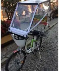 Bici elettrica con panelli solari