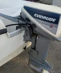Barca con motore evinrude 9.9 cv