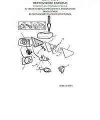 Profilo retrovisore sinistro Peugeot 605 cod. 815206 - Calabria Profilo retrovisore sinistro Peugeot 605 cod. 815206 - Calabria