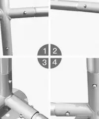 Gabbia per Polli 3x2m x 2mH-6mq - Verde