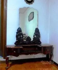 ESCLUSIVA specchiera arte povera anni40 50 intarsi - Bergamo