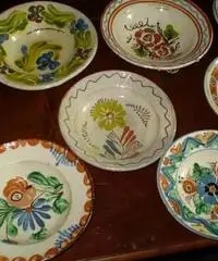 10 piatti rustici da collezione dell'800 - Vicenza