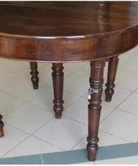 Tavolo Lombardo Luigi Filippo 1840 in noce massello Allunga - Viterbo Tavolo Lombardo Luigi Filippo 1840 in noce massello Allunga - Viterbo