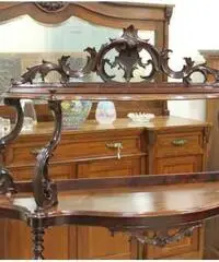 Etagere libreria toscana Luigi Filippo 1850 . Restaurata li - Viterbo