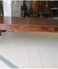 Enorme antico tavolo Piemontese rustico 260 cm 12 persone - Viterbo