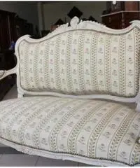 Divano Laccato provenzale Shabby chic epoca Liberty fine 80 - Viterbo