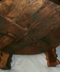 Macina indiana in legno massello intarziato - Milano