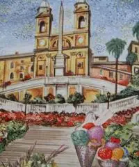 Piatto da parete in Capodimonte 